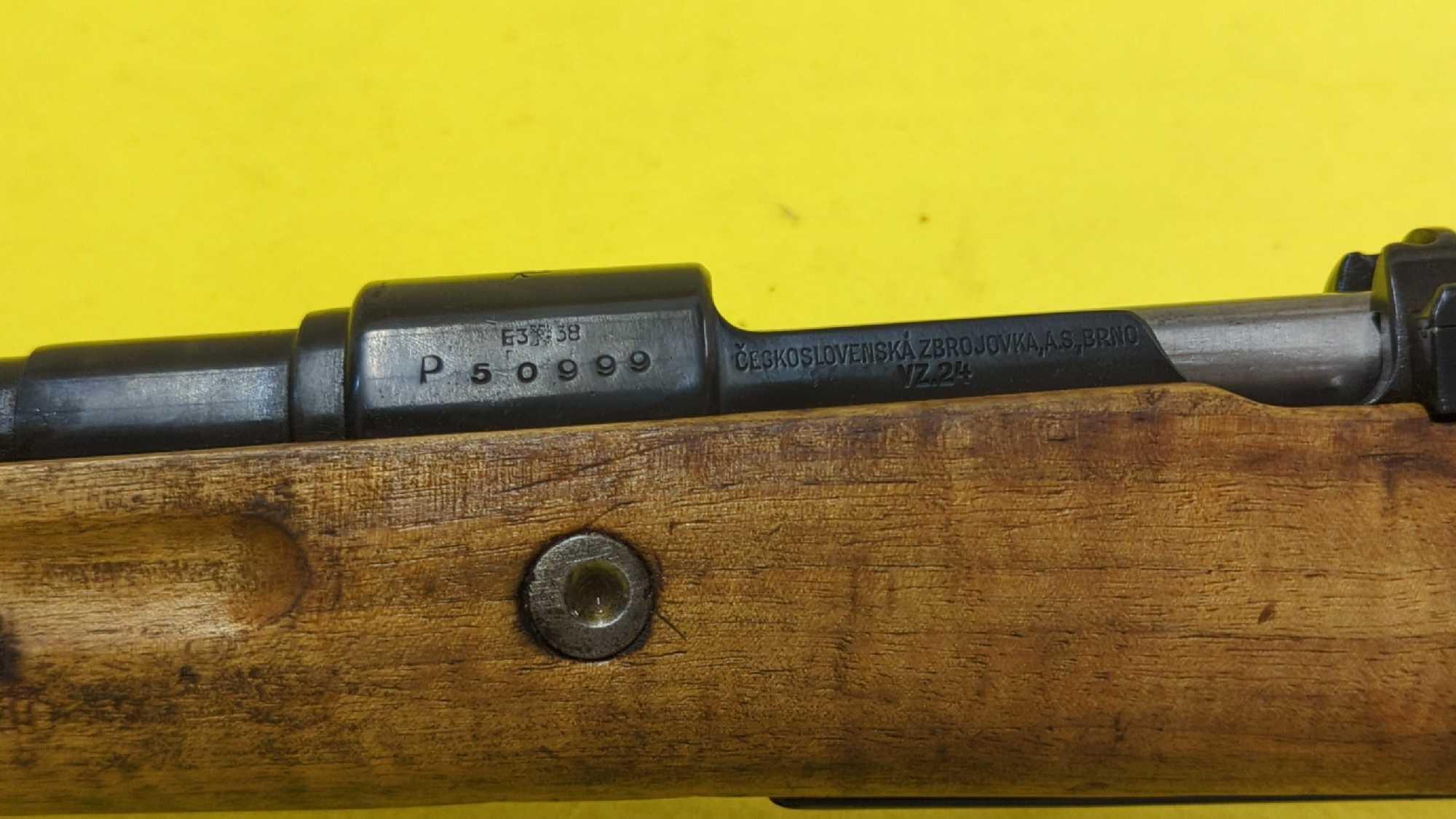 1937 CZ CESKOSLOVENSKA ZBROJOVKA AS BRNO MODEL VZ-24 8X57MM MAUSER BOLT ACT