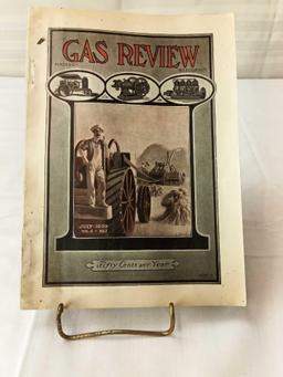 VINTAGE PAPERBACK MAGAZINE "GAS REVIEW" MADISON WISCONSIN 1909