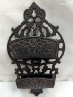 7"CAST IRON MATCH STICK HOLDER ART LB-14