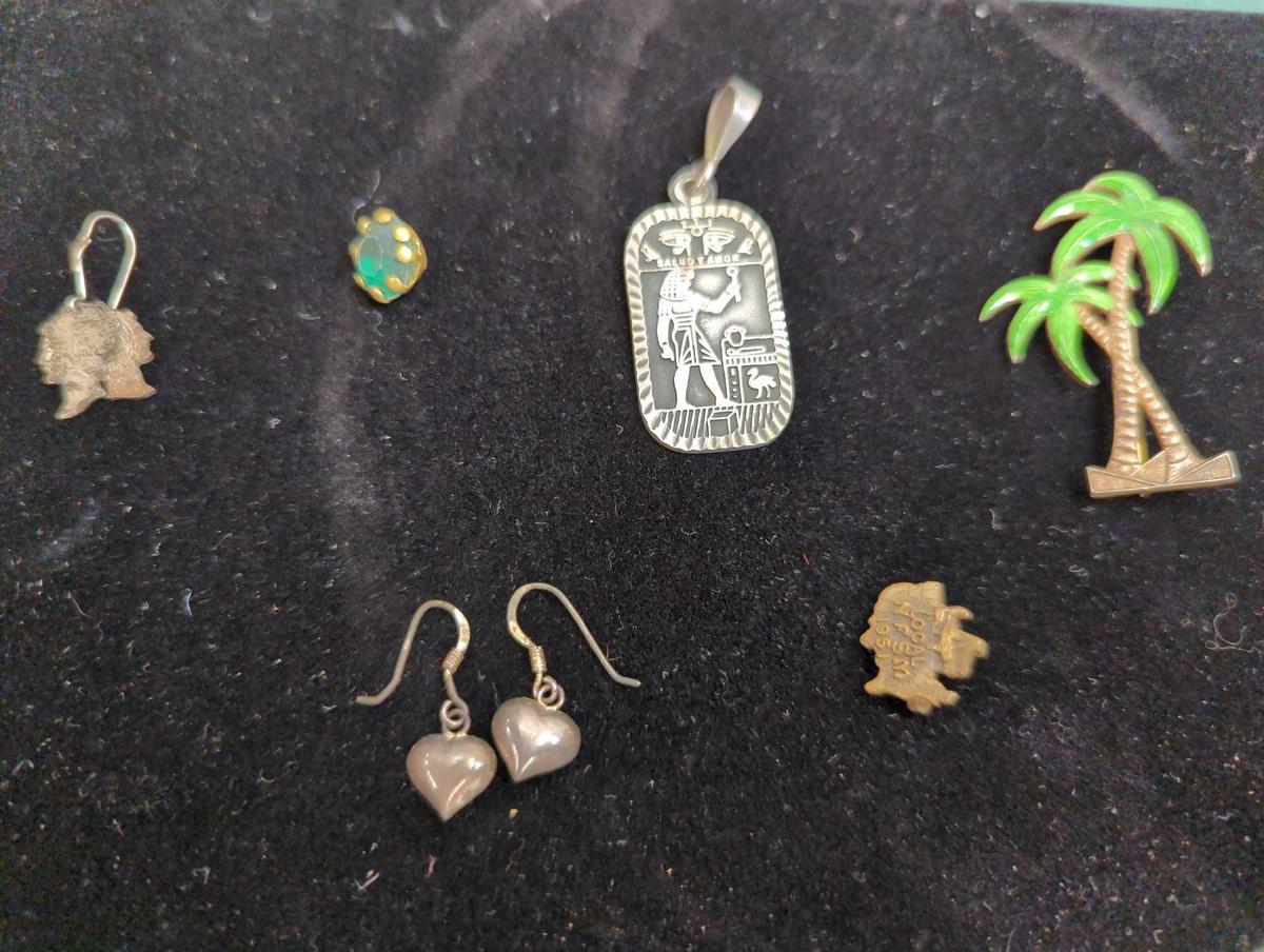 CHARMS, EARRINGS & PINS