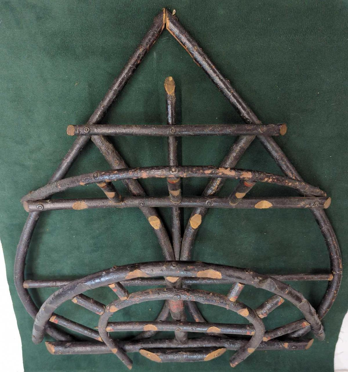 WILLOW WOOD WALL ART 26" HOLDER - SHELF?