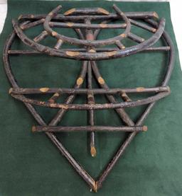 WILLOW WOOD WALL ART 26" HOLDER - SHELF?