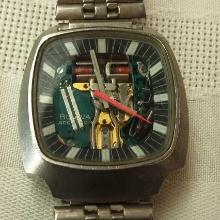 MEN'S BULOVA ACCUTRON SPACEVIEW WRIST WATCH STRETCH BAND