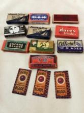 ASSORTED VINTAGE RAZOR BLADES