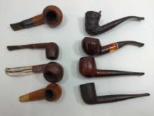 VINTAGE PIPE COLLECTION, GENUINE MEERSCHAUM IMPORTED ,BRADLERF, IMPORTED BRIAR