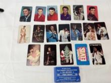 ELVIS POCKET CALENDARS '63-'80. 13 CARDS