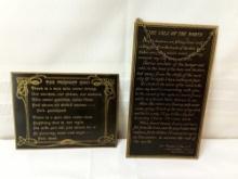 METAL WALL HANGINGS WITH DIFFERENT VERSES