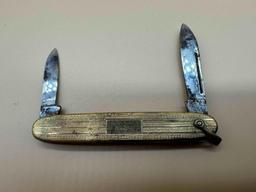 SET OF 4 DECORATIVE HANDLE MINIATURE POCKET KNIVES