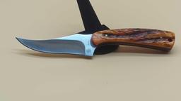 NAHC NORTH AMERICAN HUNTING CLUB - ORANGE FIXED BLADE SKINNING KNIFE