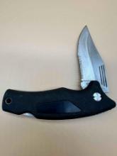 SCHRADE+ PARTIAL SERRATED BLADE POCKET KNIFE