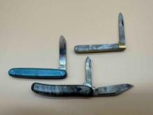 LOT OF 3 DECORATIVE POCKET KNIVES