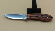 NAHC NORTH AMERICAN HUNTING CLUB - ORANGE FIXED BLADE 3" KNIFE