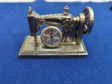 SEWING MACHINE TIMEX CLOCK 3" X 2"