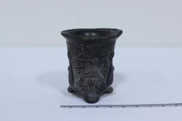 Tripod Pot with Faces/age uncertain/5"