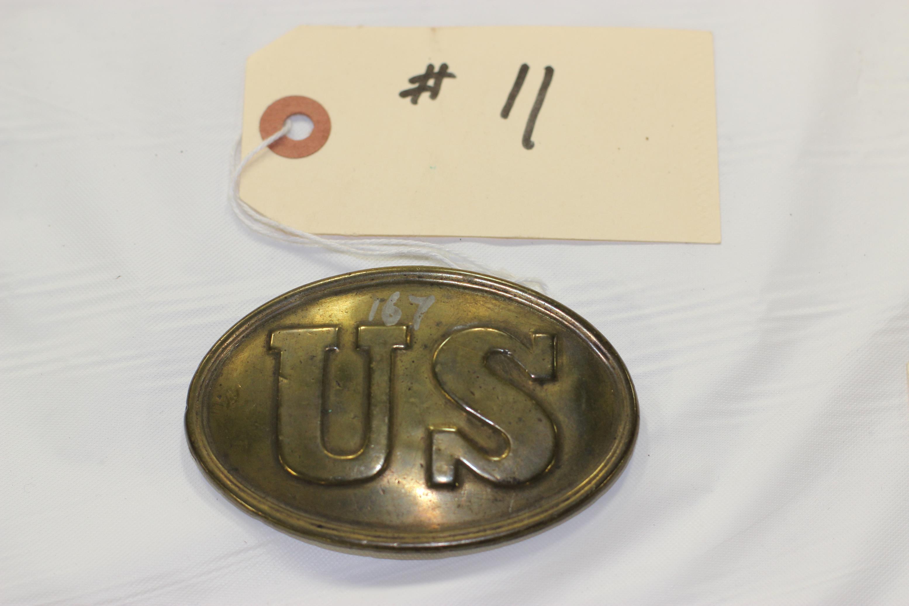 US Civil War Arrowback Belt Buckle