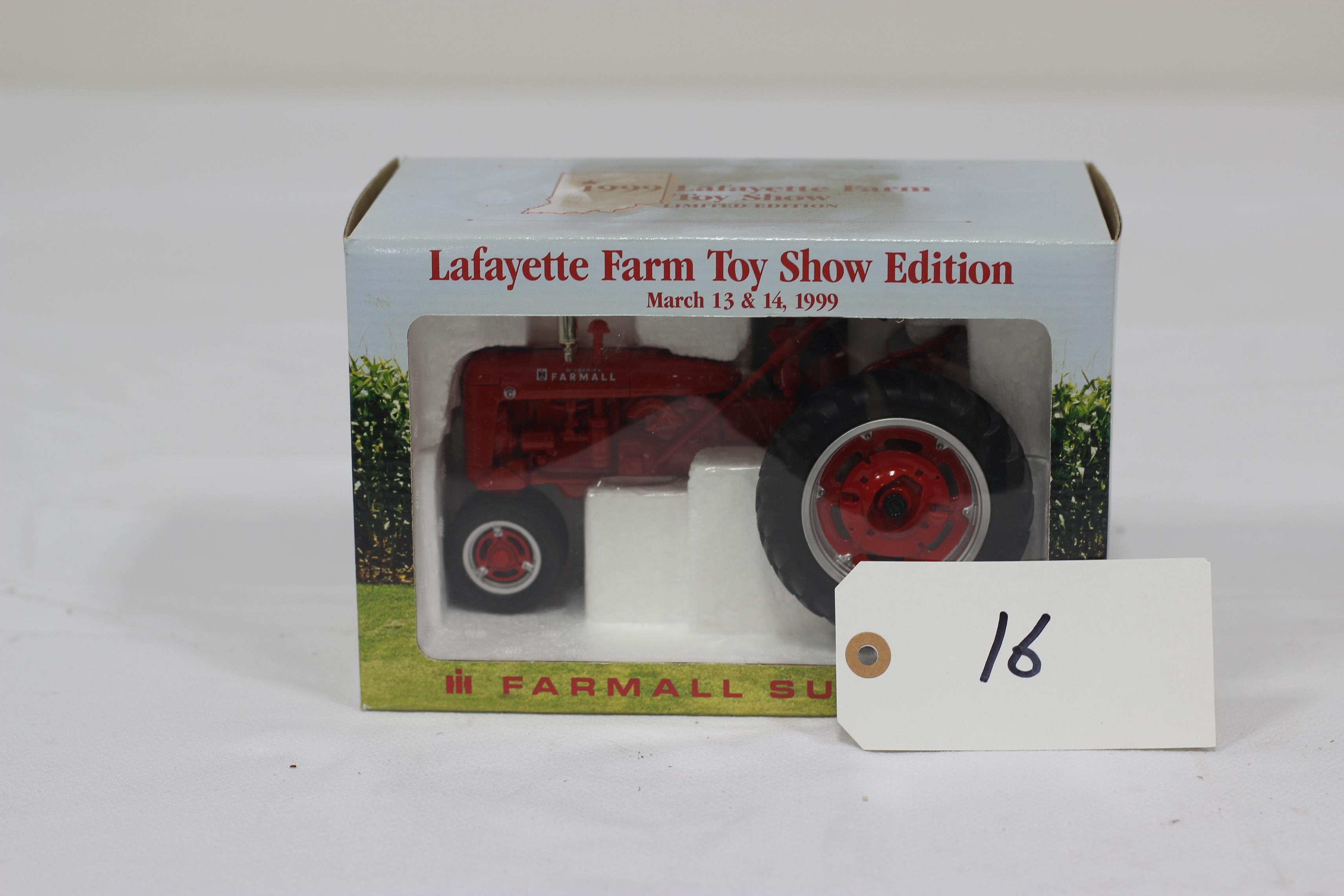 #16 FARMALL SUPER C TRACTOR 1/16-SCALE “1990 LAFAYETTE FARM TOY SHOW” LIMITED EDITION (NIB)