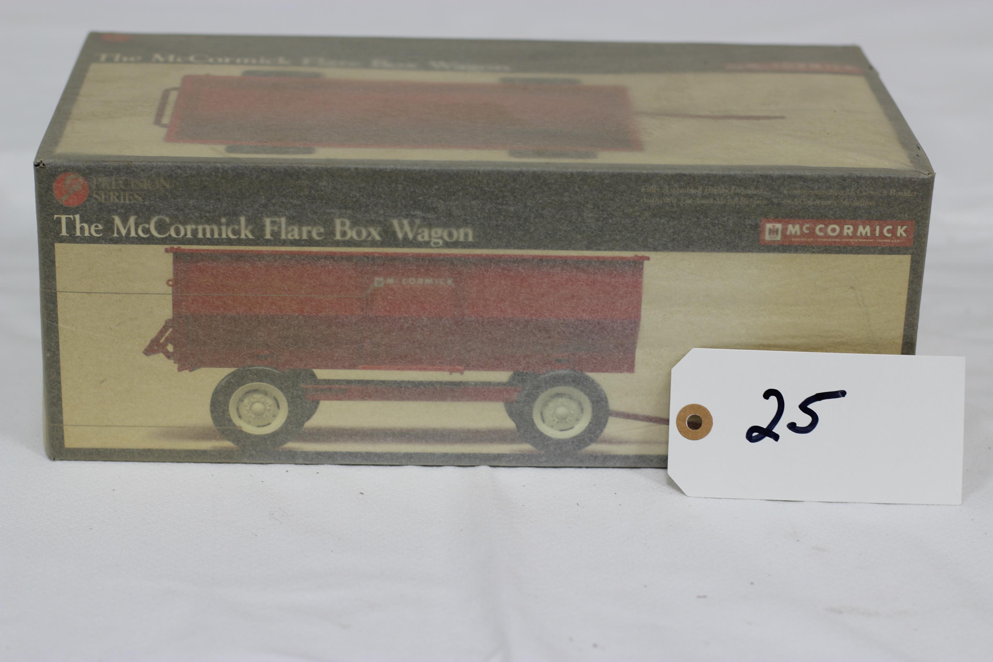 #25 McCORMICK FLARE BOX WAGON, 1/16-SCALE PRECISION SERIES NO 17 (NIB AND WRAPPED)