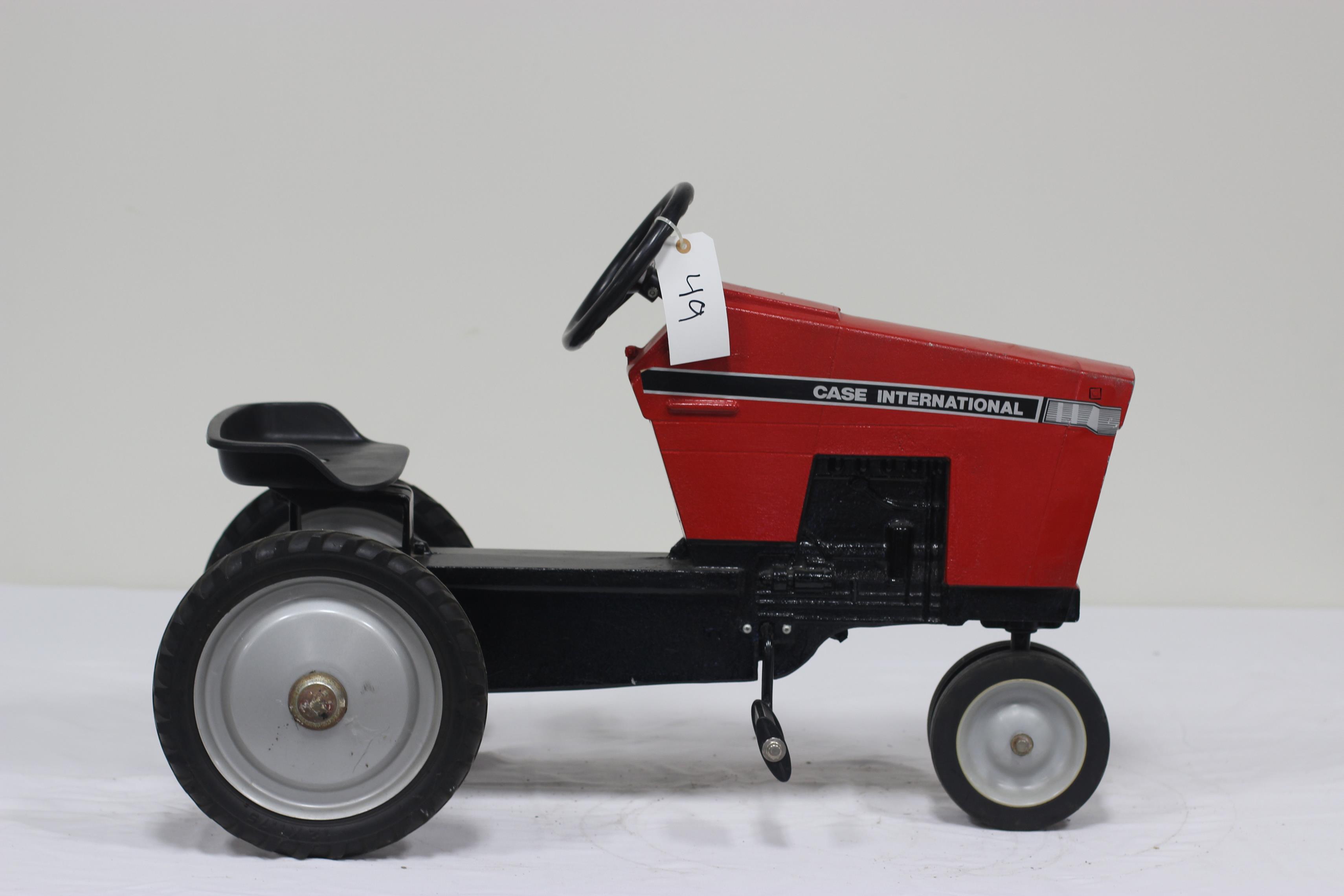 #49 1989 CASE/INTERNATIONAL "FIRST CASE/IH BY ERTL" PEDAL TRACTOR (REPAINTED)