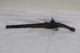 #14-EARLY TURKISH RAT TAIL .70 CAL FLINTLOCK PISTOL