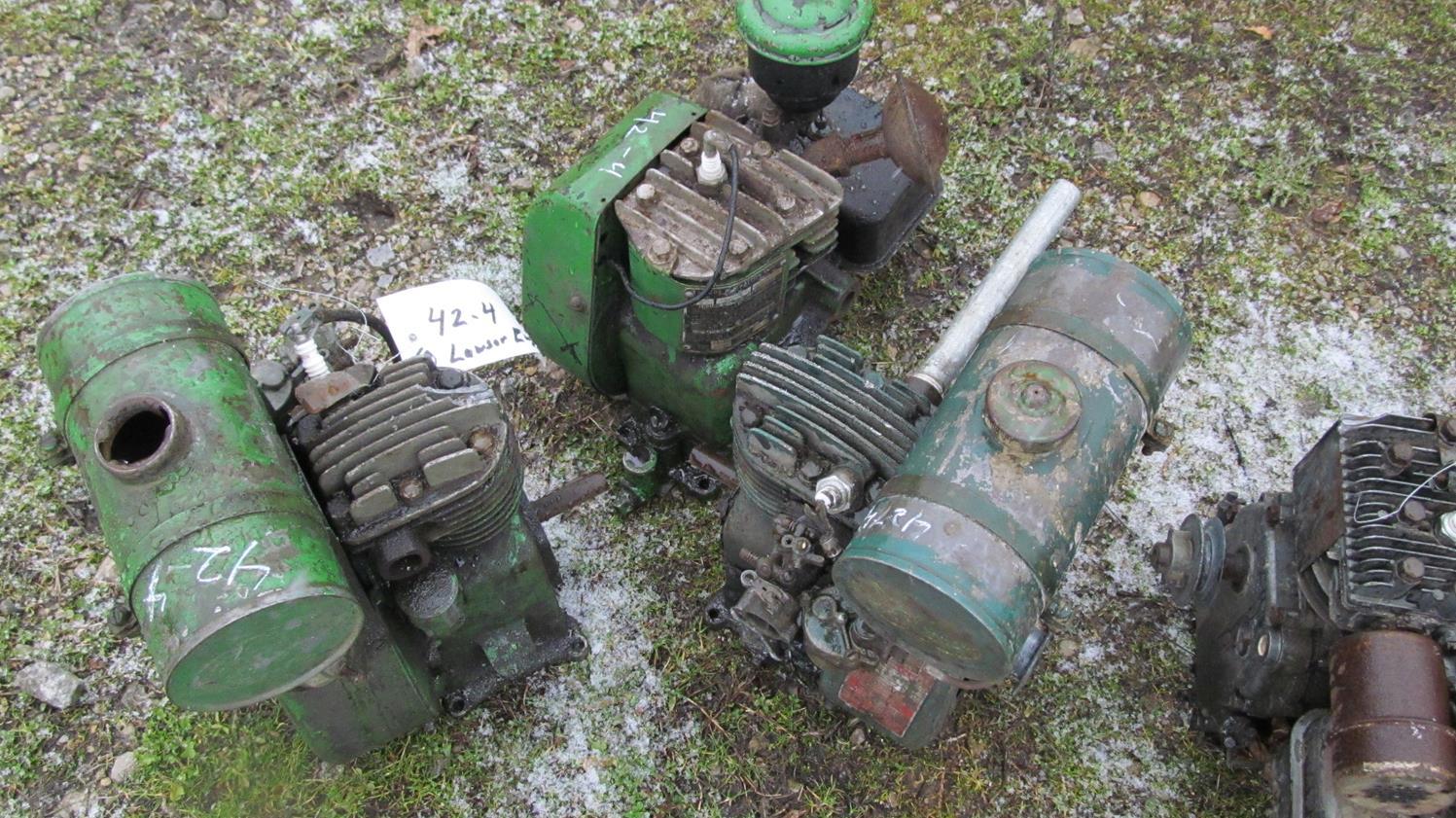 42-2 - 8 HP BRIGGS, 42-3 - 3-HP BRIGGS, 42-4 - (3) LAUSON & BRIGGS GAS ENGINES