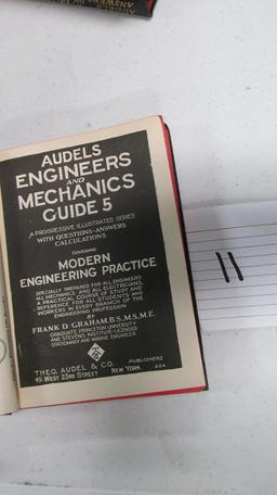 (10) Volumes Audels Engineers And Mechanics Guide, 1945 Edition, Theo Audel Company, Ny,