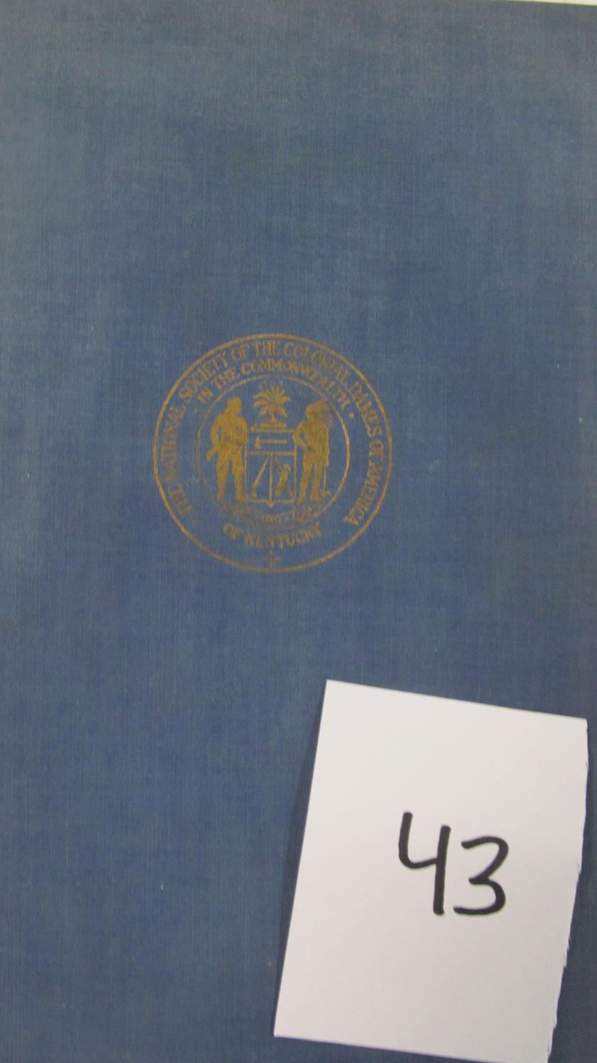 (2) Books: Kentucky Geological Survey, C. 1888, By R. H. Loughridge; The Kentucky Ante-bellum Portra