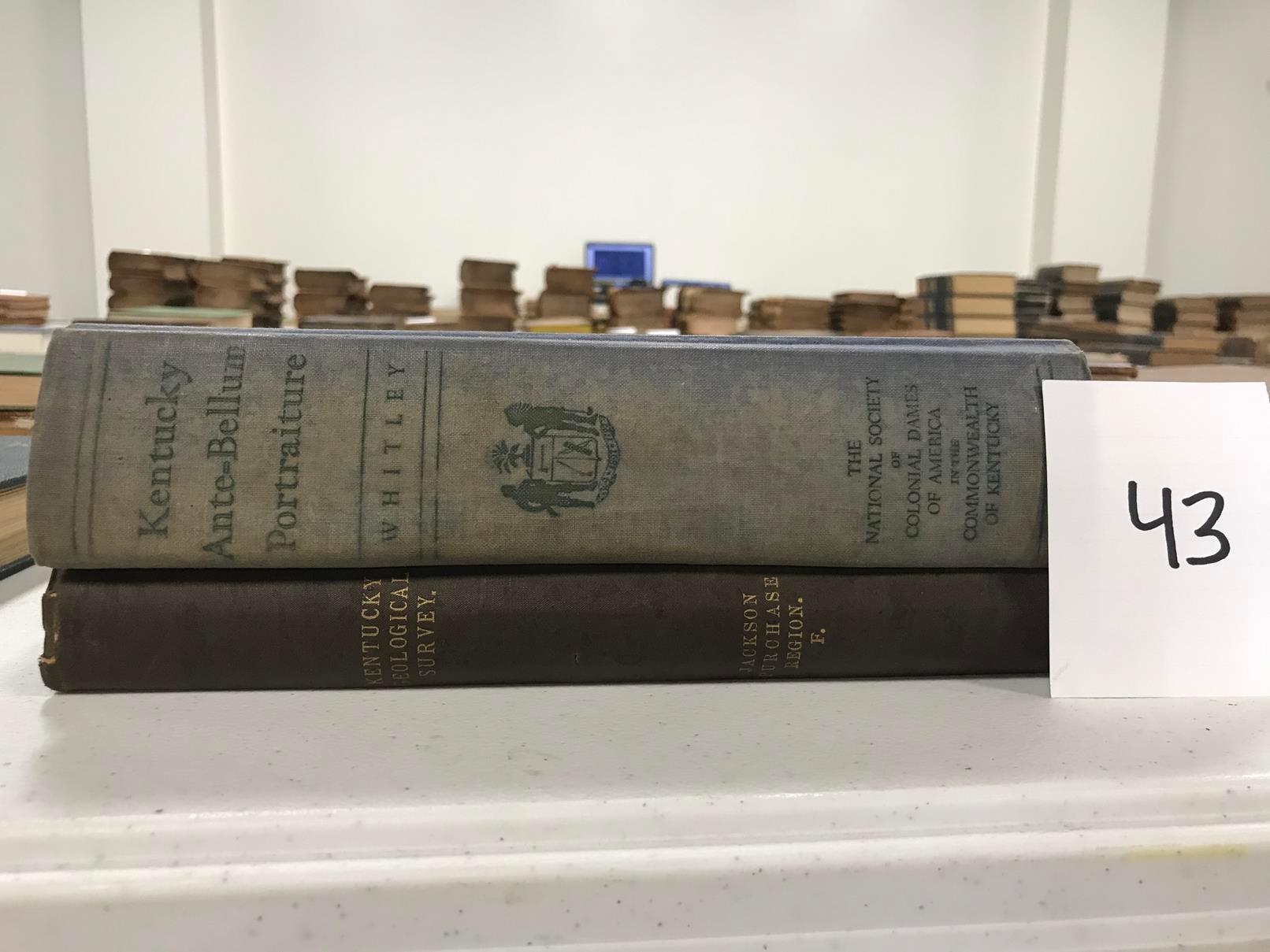 (2) Books: Kentucky Geological Survey, C. 1888, By R. H. Loughridge; The Kentucky Ante-bellum Portra