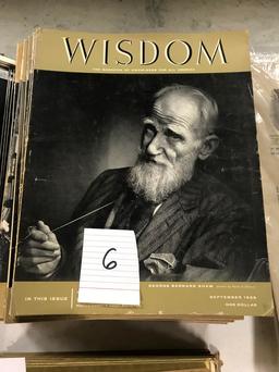 (21) Copies Of Wisdom Magazine C. 1950s, Magazine