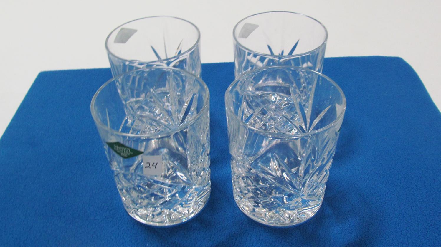 (4) Shannon crystal bourbon glasses