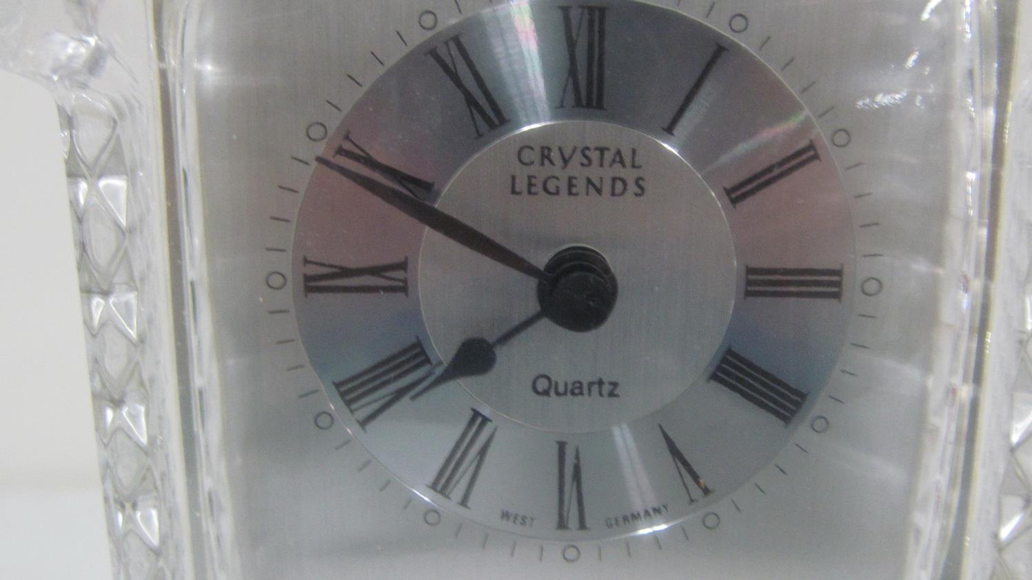 Crystal Legends 10.75" quartz clock made in West Germany