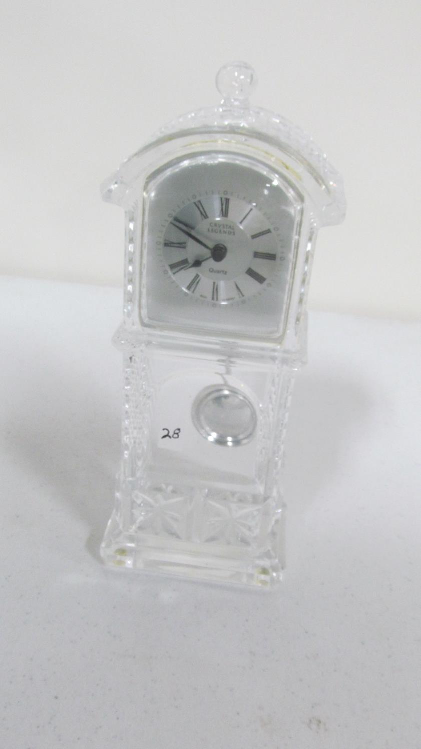 Crystal Legends 10.75" quartz clock made in West Germany