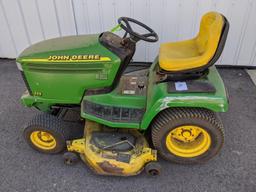 John Deere 335 Riding Mower W/48" Deck, Hydrostat, 20-hp Motor, & 953 Hours