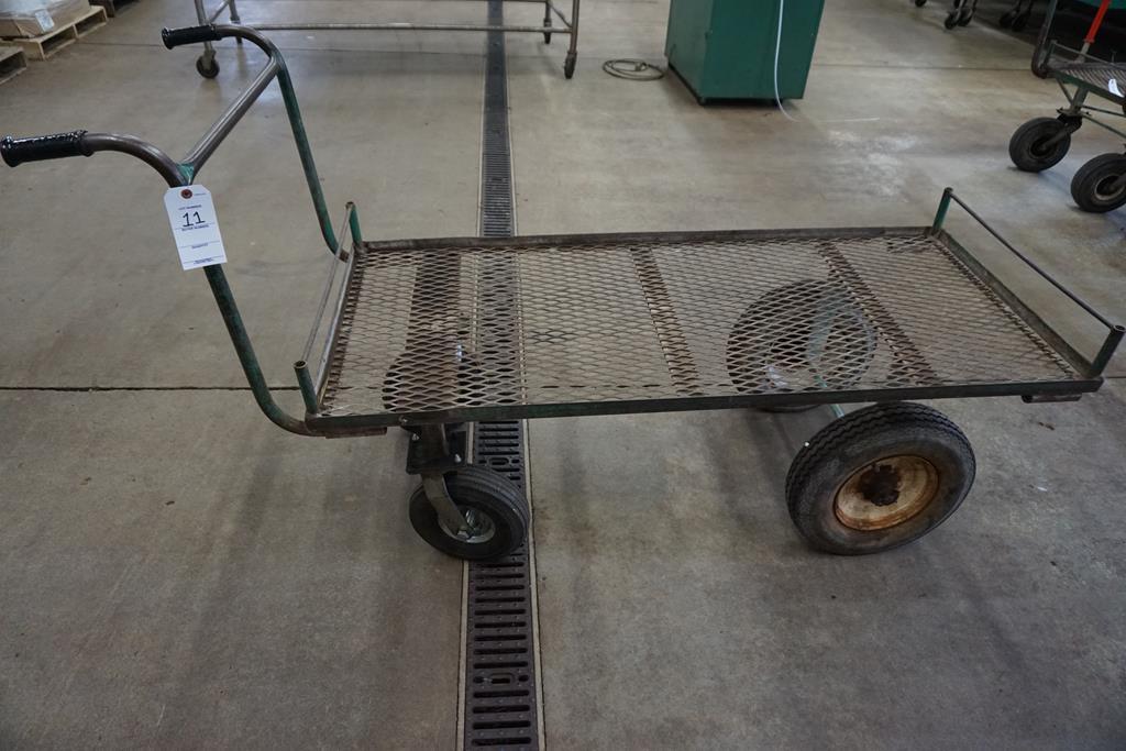 58" 4-WHEEL STEEL CART