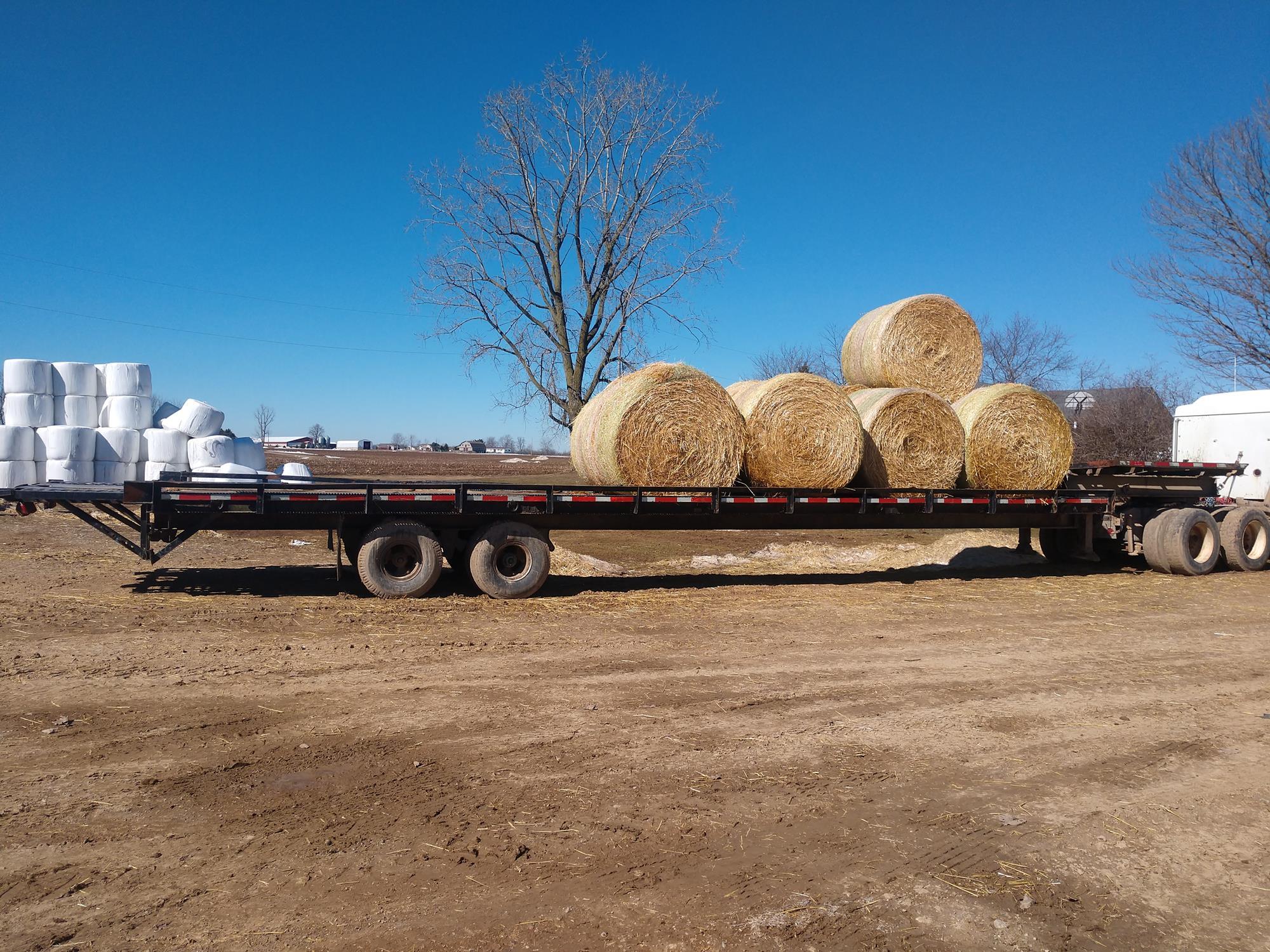 drop-deck 38' flatbed semi trailer with wood floor and extension