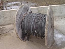 spool of steel cable