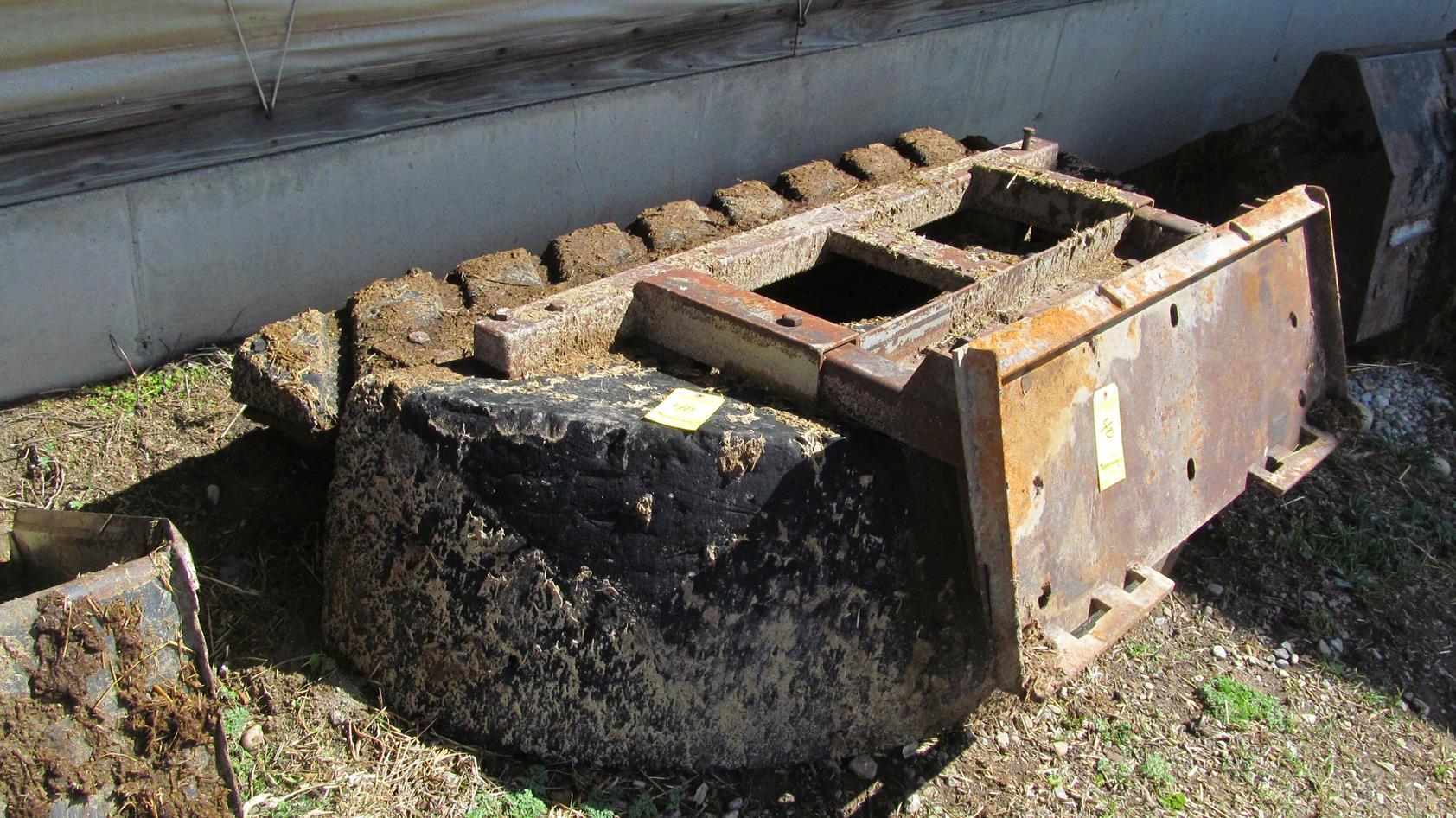 5' homemade tractor tire sludge scraper