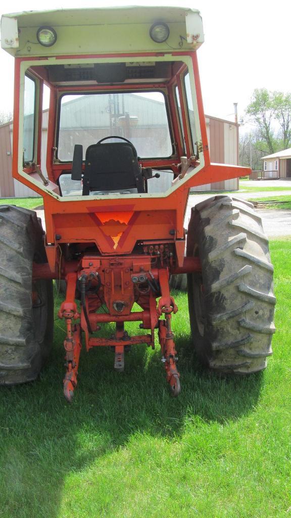 ALLIS-CHALMERS 185 DIESEL TRACTOR WITH 4,491 HOURS AND HARD-TO-FIND CAB (MI