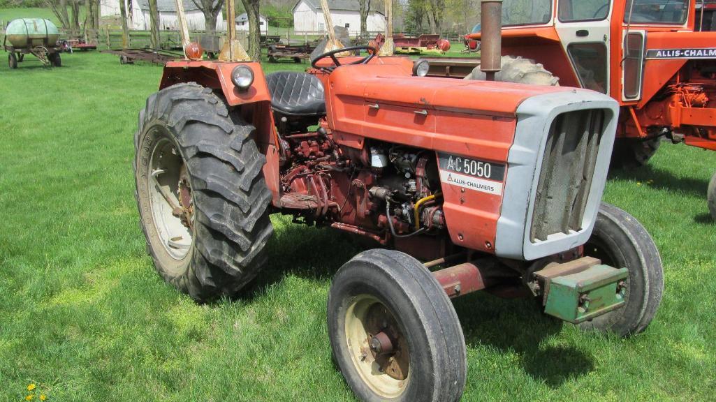 ALLIS-CHALMERS A-C 5050 DIESEL TRACTOR WITH 6,520 HOURS (WILL NOT STAY IN S