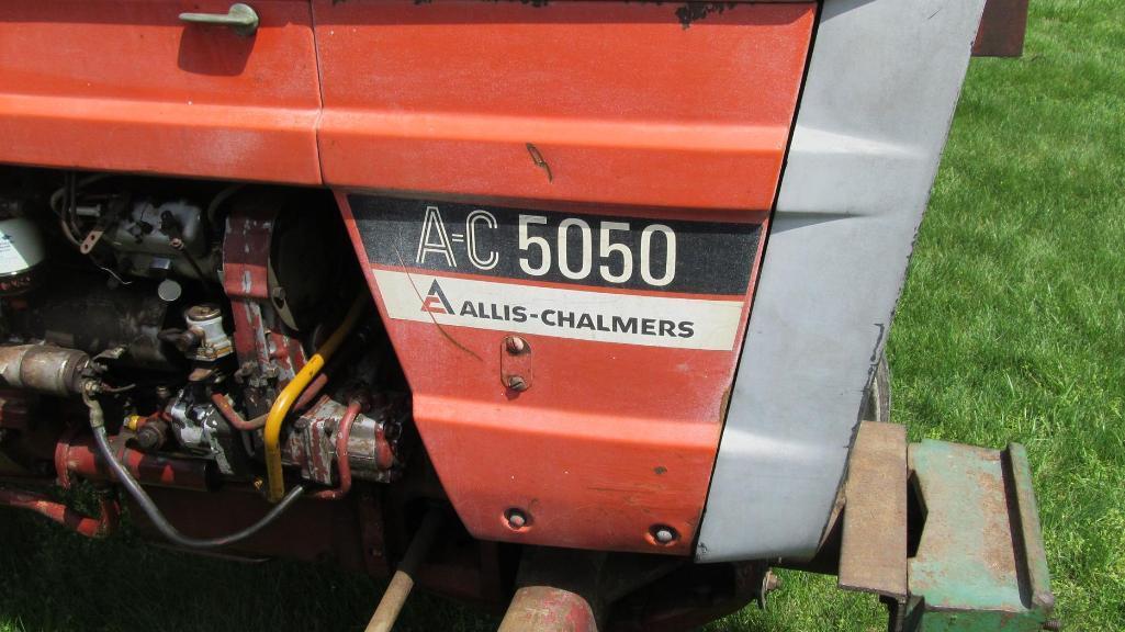 ALLIS-CHALMERS A-C 5050 DIESEL TRACTOR WITH 6,520 HOURS (WILL NOT STAY IN S