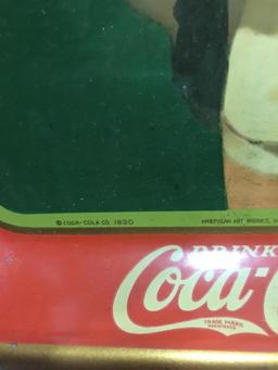 1930 COCA COLA TRAY BY THE AMERICAN ARTWORKS, COSHOCTON, OH - RIM CHIPS, OV