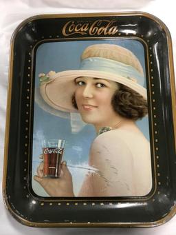 1922 COCA COLA TRAY BY THE AMERICAN ARTWORKS, COSHOCTON, OH - CORNER ROUGH,