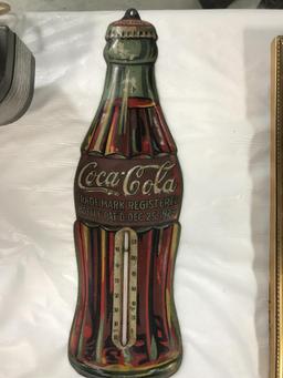 1930s COCA COLA THERMOMETER - 16.5"