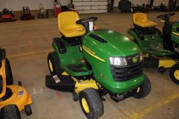 22-4: JOHN DEERE MODEL L110 AUTOMATIC LAWN MOWER, 38" DECK, 470 HOURS