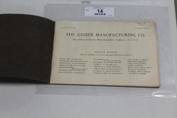 1904 GEISER MANUFACTURING CO., ILLUSTRATED CATALOGUE "PEERLESS STEAM ENGINE