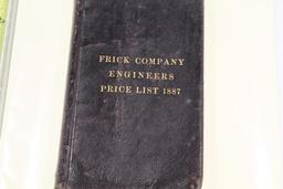 1887 FRICK COMPANY STEAM ENGINE ILLUSTRATED CATALOGUE, 72 PAGES, PENCIL MAR