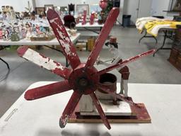 VINTAGE MECHANICAL WOOD WHIRLIGIG TOY