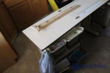 FOLDING SEWING TABLE W/ACCESSORIES
