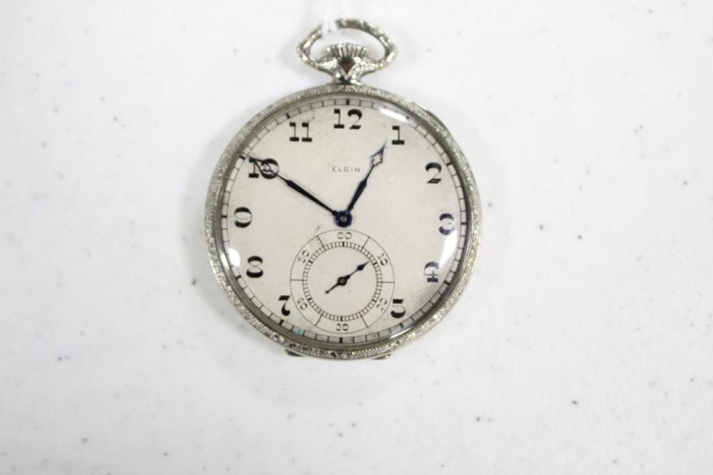 ELGIN POCKET WATCH (NON-RAILROAD GRADE; OPEN FACE CASING) W/SERIAL #2661938