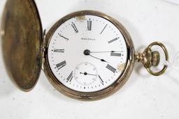 WALTHAM POCKET WATCH (NON-RAILROAD GRADE; HUNT CASING) W/SERIAL #10719266 &