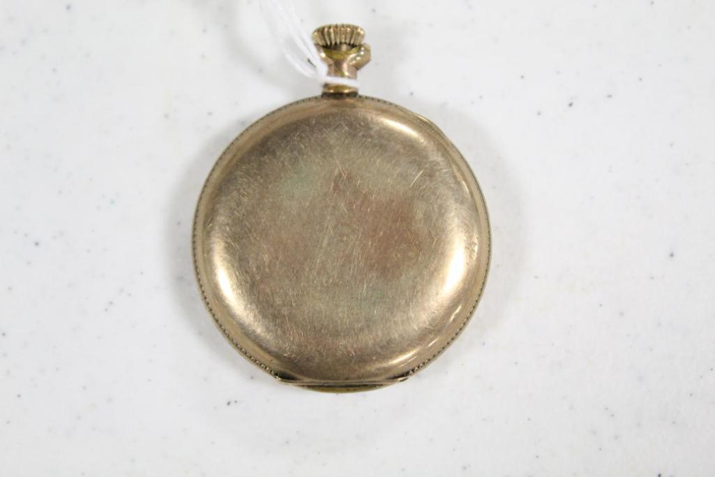 WALTHAM POCKET WATCH (NON-RAILROAD GRADE; HUNT CASING) W/SERIAL #8740931 &